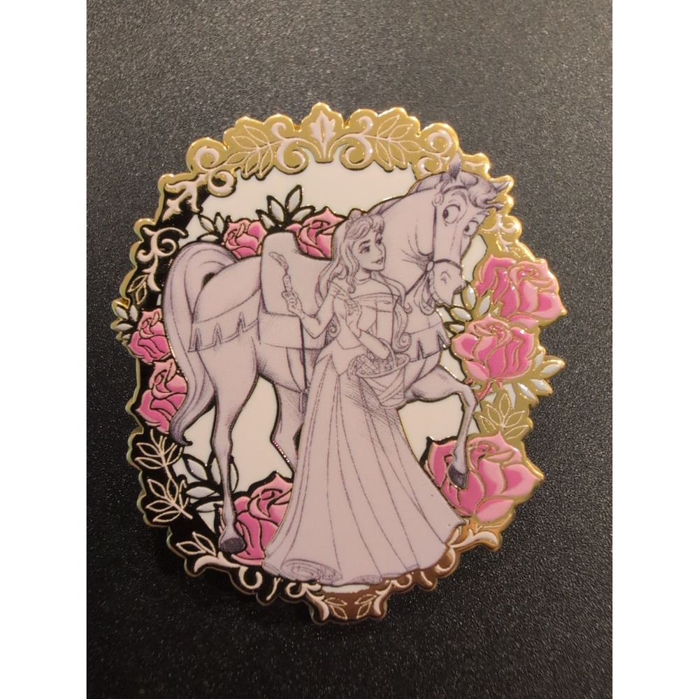 Disney Loungefly Aurora & Samson Pin Princess Horse Horses Series Monogram G9